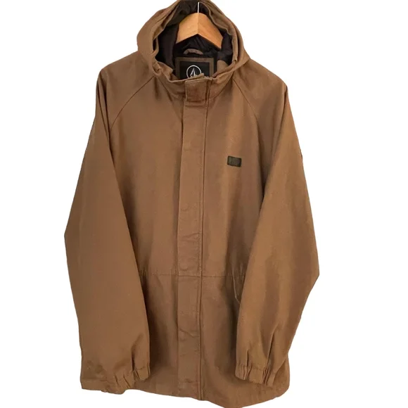 Volcom coat/jacket size Xl Dark tan - Picture 9 of 10
